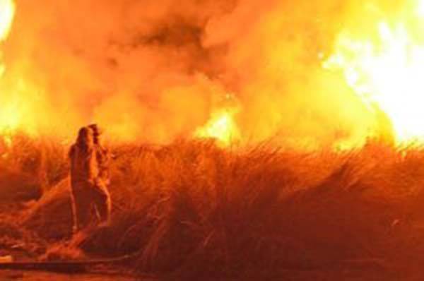 Fue provocado el incendio en baldío de la Montessori