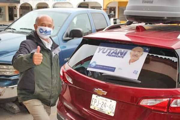 Inicia David Yutani su campaña política
