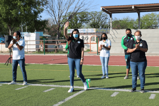 DISFRUTAN MENORES DE EDAD DEL NORTE DE COAHUILA DE CLÍNICAS GUERRERAS, CON EL CLUB SANTOS