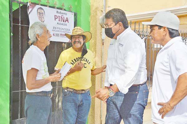 Fronterenses convencidos con Piña, auguran triunfo