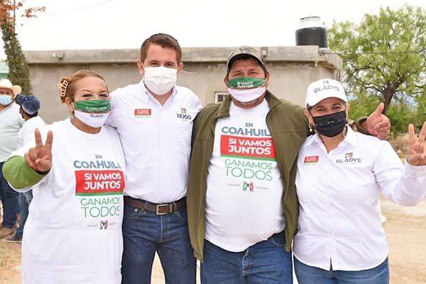 Gladys y Hugo establecen compromisos con campo
