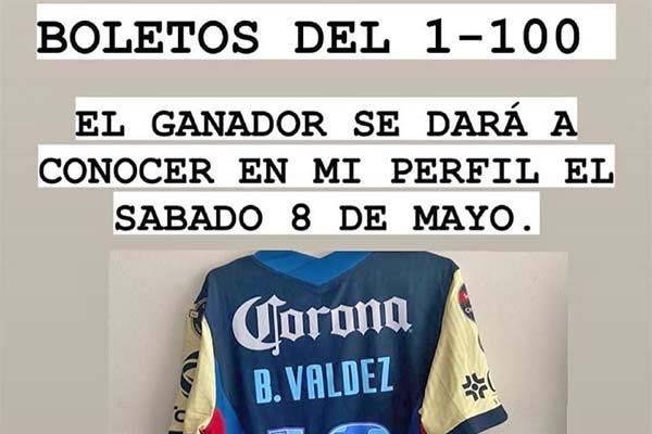 Rifa jersey de Bruno Valdez para costear cirugía