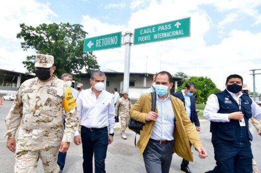 VISITA MARS ADUANA DE PIEDRAS NEGRAS JUNTO A TITULARES DE LA SEDENA Y DE LA SHCP