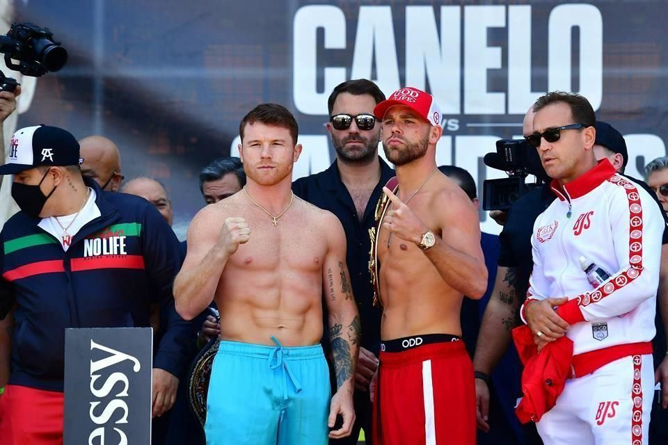 Superan ‘Canelo’ y Saunders báscula sin problemas