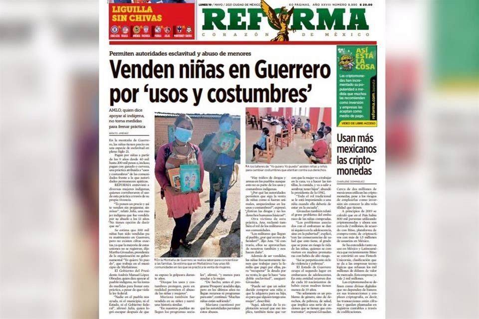 Acepta gravedad en venta de niñas, pero se lava las manos