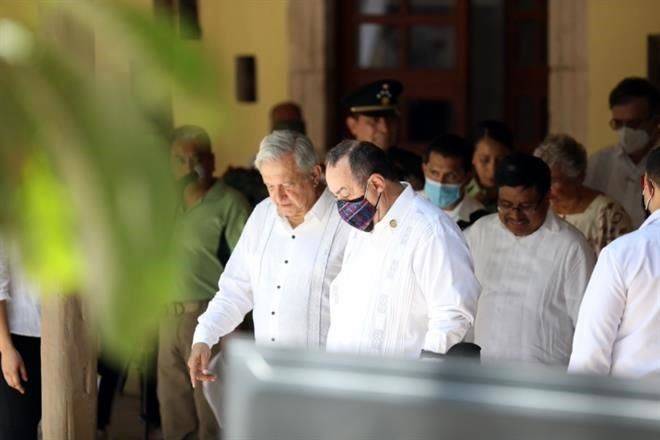 Da AMLO trato ‘frío’ a Presidente de Guatemala