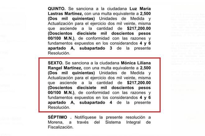 Mete reversa INE en SLP; sólo multa a morenista
