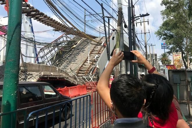 Continúa suspendido retiro de escombro tras colapso en Metro