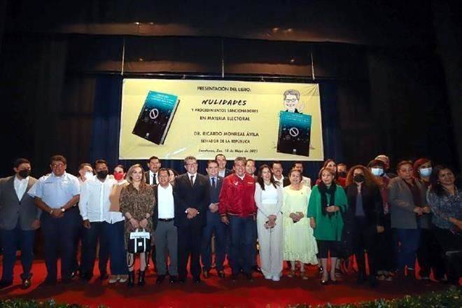Lleva Monreal a más de 20 senadores a campaña de su hermano