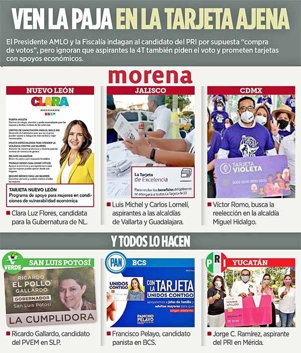 Brotan tarjetas… y no las ven