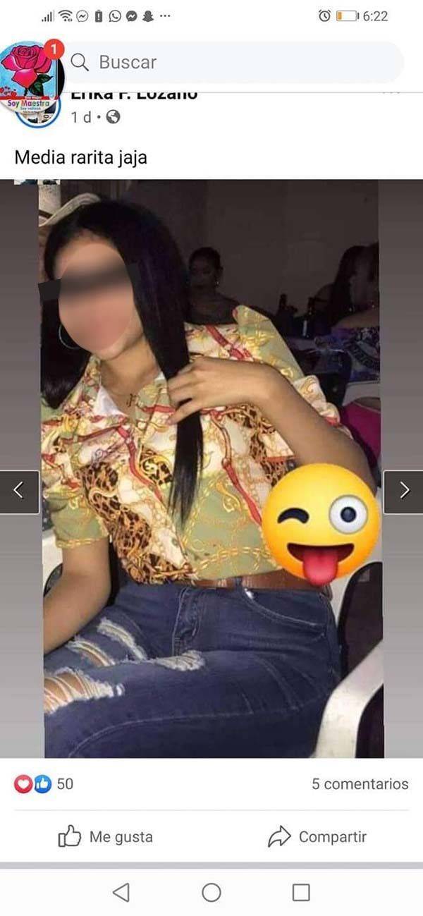 Y aún presume la blusa robada
