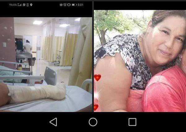Con el tobillo roto y sin dinero espera la operen