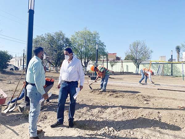 Supervisan obras del paseo Las Haciendas