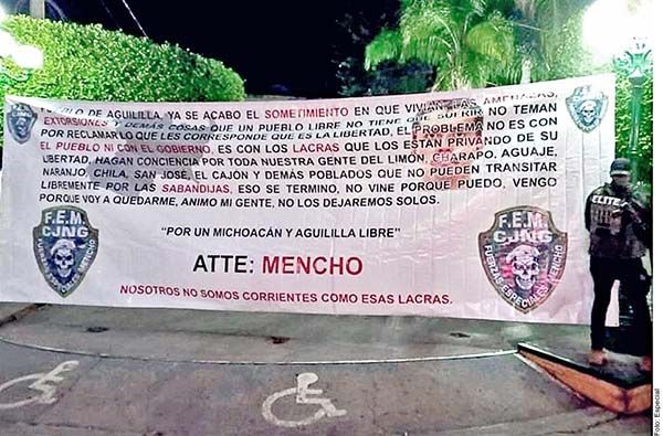 Presume ‘Mencho’ toma de Aguililla