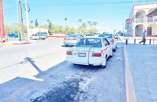 Meten en orden a taxis de Frontera