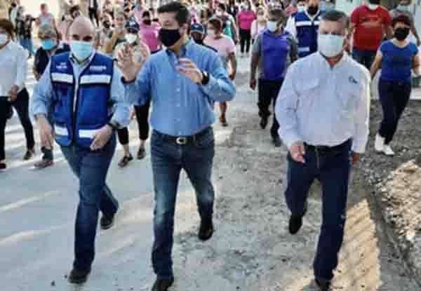 García Cabeza de Vaca supervisa obras en Ciudad Victoria