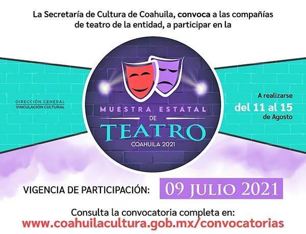 Arranca convocatoria en muestra de teatro