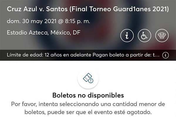 Agotan boletos para la Final y se revenden en $20 mil