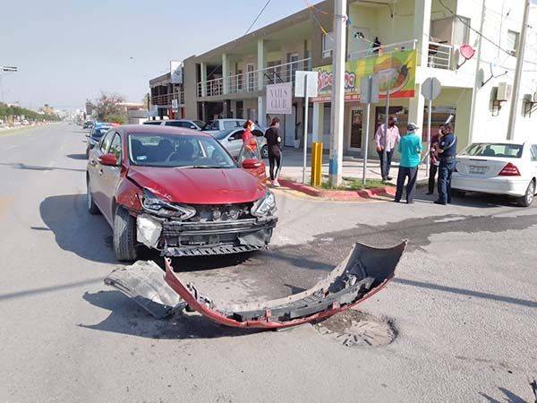 Desgracia Mercedes en choque por alcance