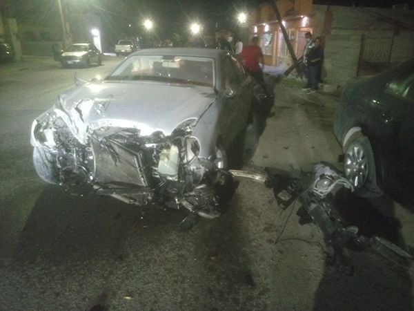 Briago provoca potente colisión