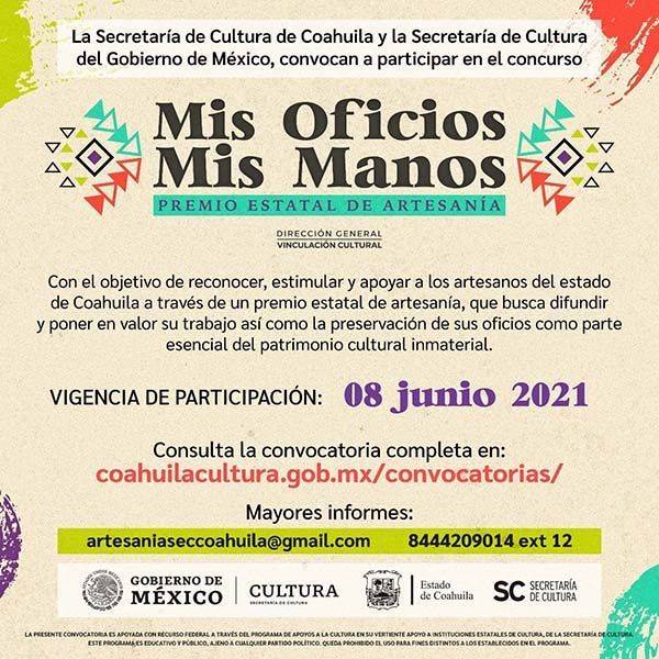 Abierta convocatoria de premio de artesanía