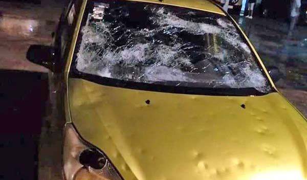 Cayó granizo de 3 pulgadas en RC