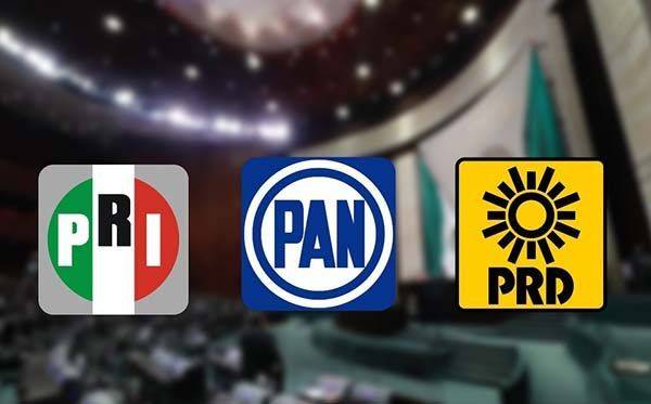 PAN, PRI y PRD formalizarán coalición legislativa este lunes