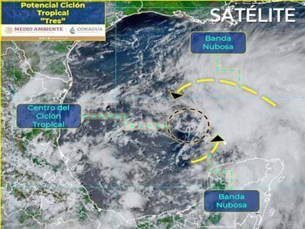Se forma ciclón tropical en el Golfo de México