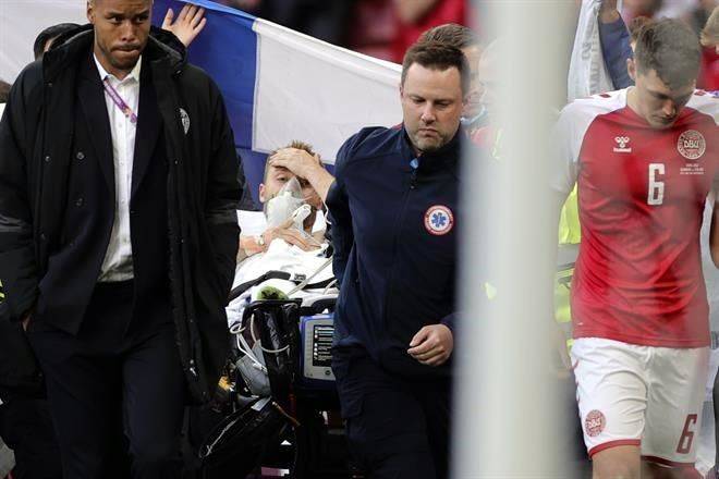 Informa UEFA que Eriksen fue estabilizado