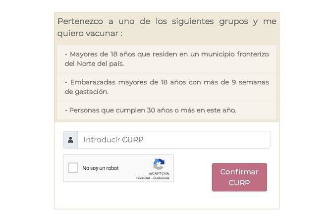 Abren registro de vacunación para personas de 30 a 39 años