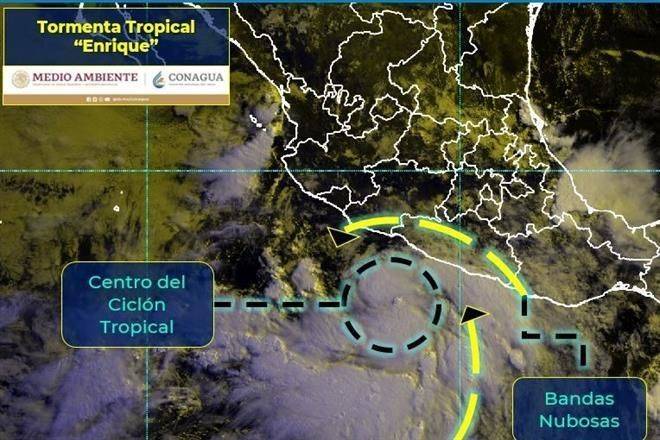 Se forma tormenta ‘Enrique’ en el Pacífico