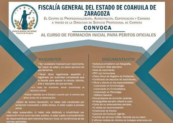 Invitan a profesionistas a ser parte de la Fiscalía