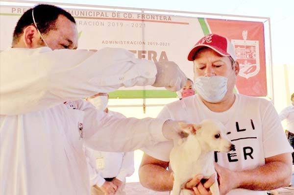 Vacunará Frontera a animales domésticos