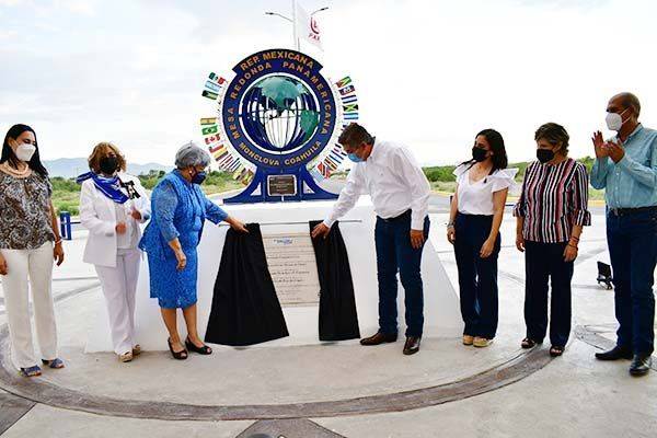 Inaugura AP la rotonda de Mesa Panamericana
