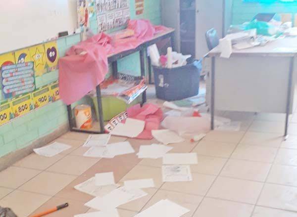 Trastocan vándalos clases presenciales