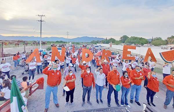 Cierra campaña Andrea Ovalle