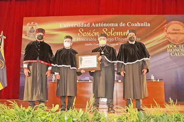 Otorga UAdeC el Grado  “Doctor Honoris Causa”