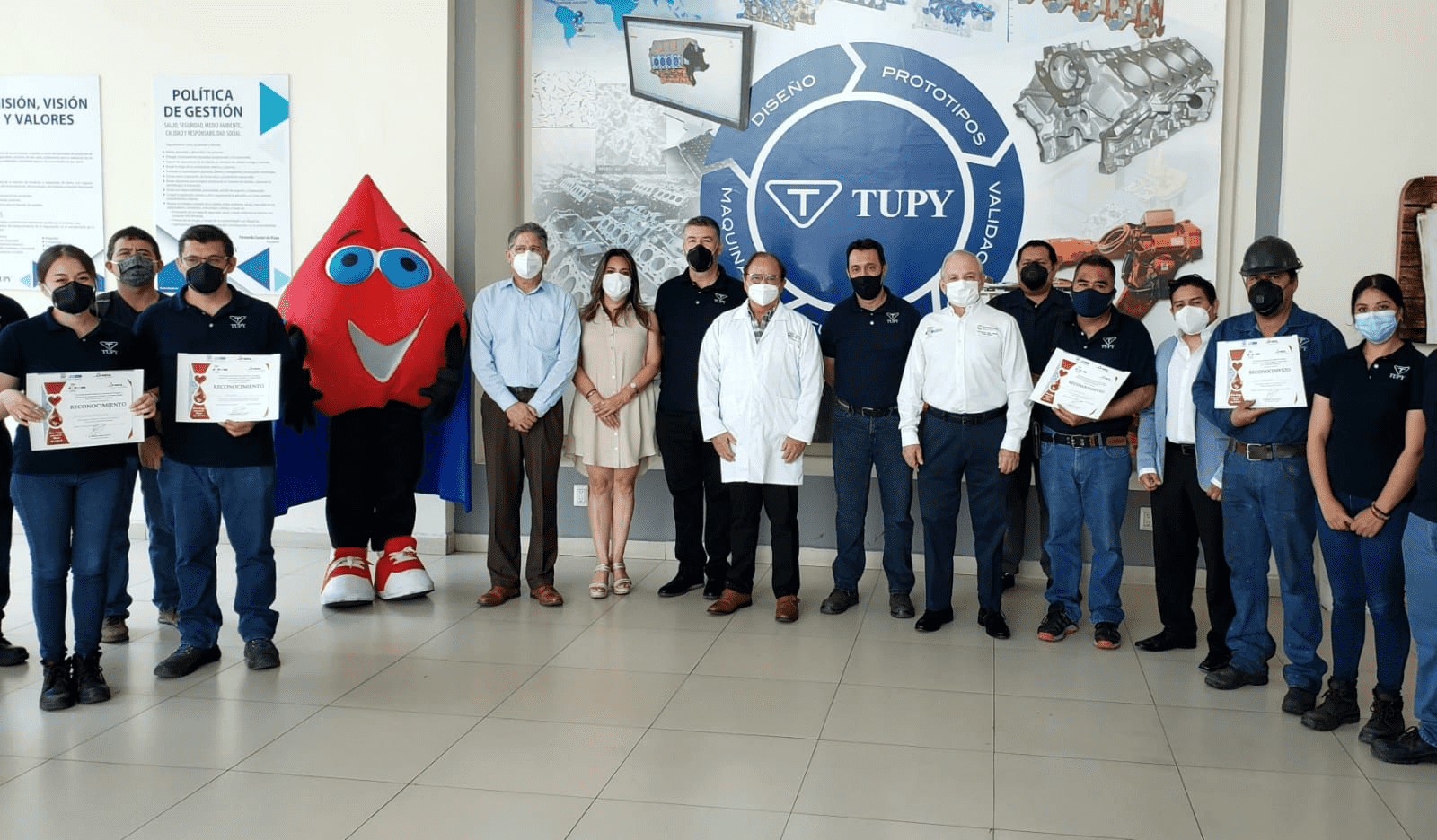 RECONOCE SALUD COAHUILA A EMPRESA POR DONACIÓN DE SANGRE
