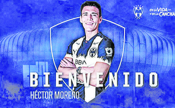 ¡Bomba! Héctor Moreno es nuevo jugador de Rayados de Monterrey
