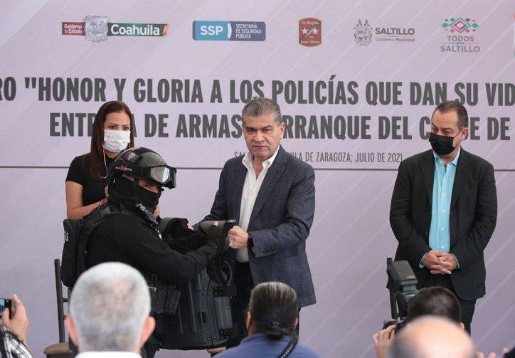 ENTREGA MARS 10 MDP EN ARMAS Y EQUIPO TÁCTICO A LAS FUERZAS DE SEGURIDAD