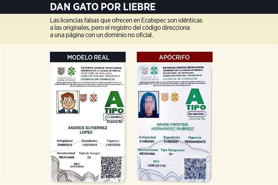 Venden licencias apócrifas de la CDMX ¡en Ecatepec!