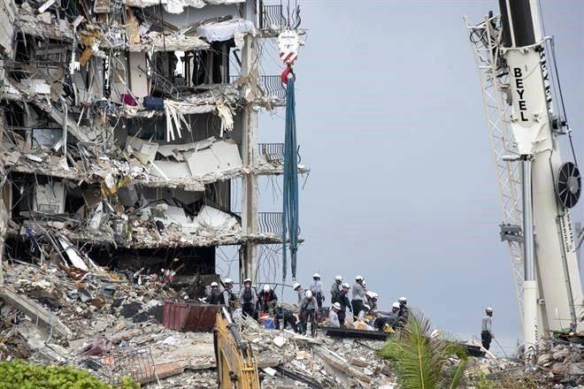 Suspenden rescate en Miami por debilidad de estructura