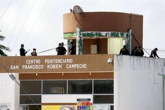 Muere un interno durante motín en penal de Campeche