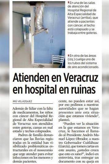 Exigen a Cuitláhuac resolver crisis de salud en Veracruz