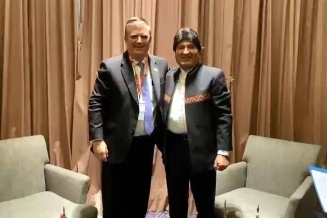 Dice Evo a Ebrard: Canciller, salvador de mi vida
