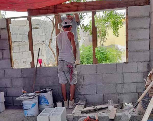 Construyen cuarto para José Manuel