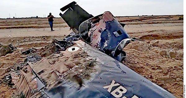 Mueren 2 personas tras desplome de aeronave en Mexicali