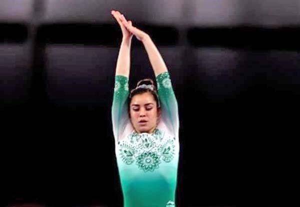 Finaliza Dafne octava en gimnasia de trampolín