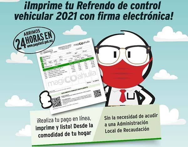 En tu hogar puedes imprimir tu refrendo