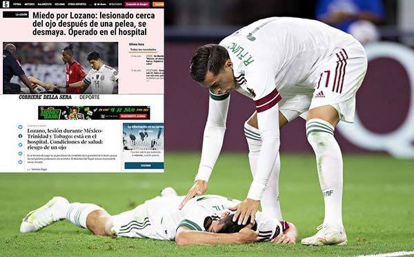 ‘Lo desmayaron’ y ‘riesgo en el ojo’; así reaccionó prensa de Italia a lesión del Chucky